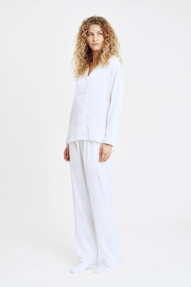 Hype The Detail - Satin Pyjamas 800-43 - 80 - Ivory