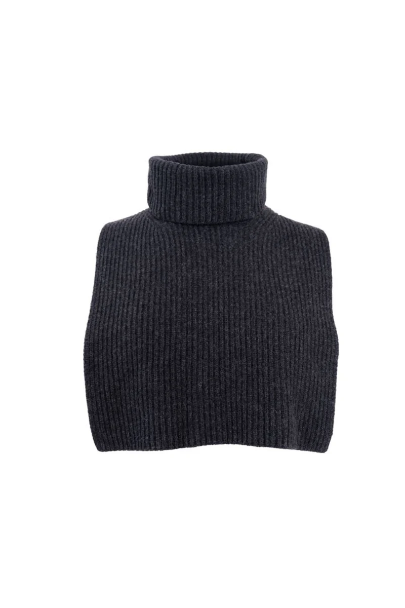 Black Colour - Bcknox Neckwarmer 8055 - Dk. Grey