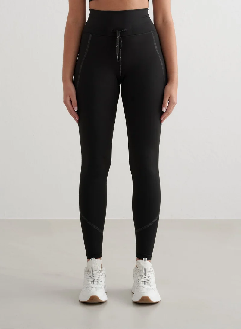 Black Reflective Warming Tights
