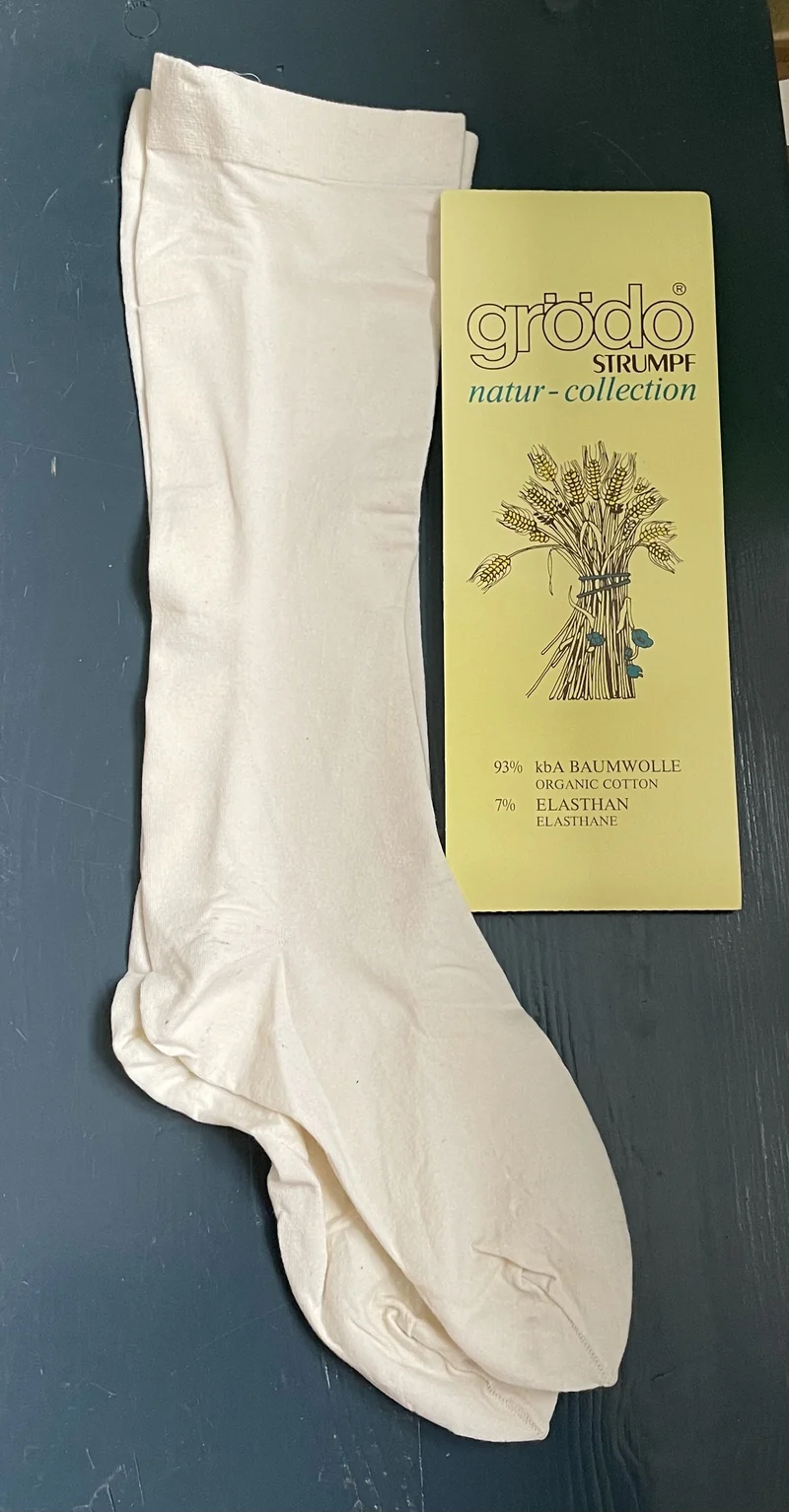 Grödo - knæstrømper - bomuld microfiber - natur