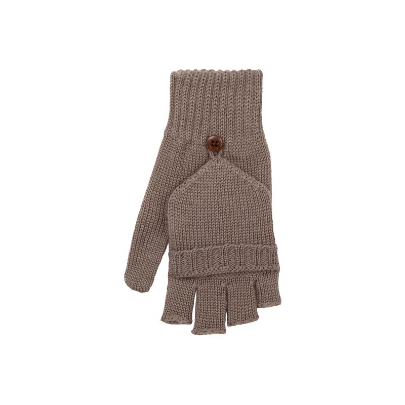 Pure Pure - fingerhandsker til børn med ombuk - merinould - cashmere
