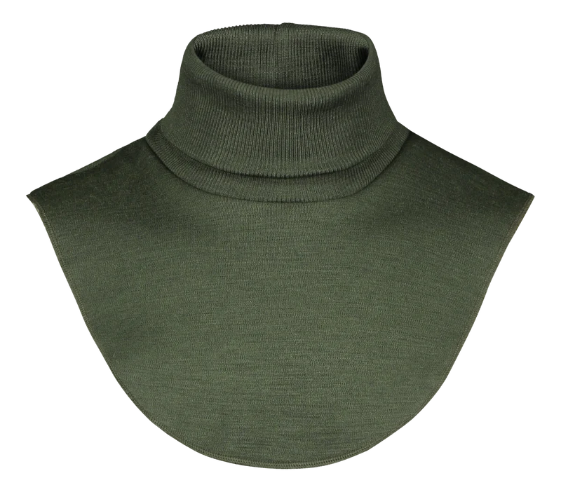 Ruskovilla - børn - halsedisse/neckwarmer - økologisk uld - olive