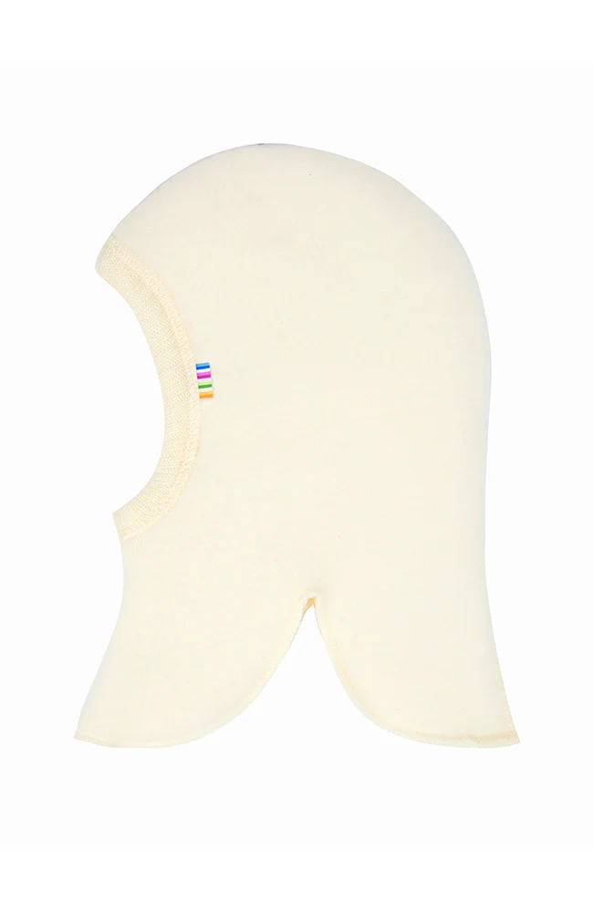 Wool Balaclava Double Layer - Creme Vit