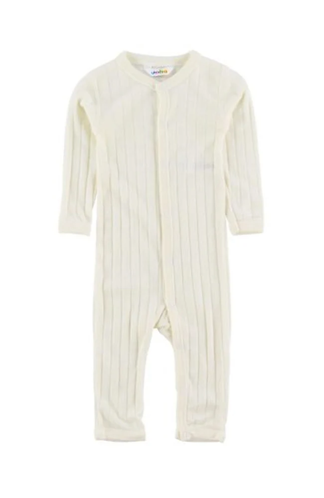 Wool/Silk Onepiece - Nature White