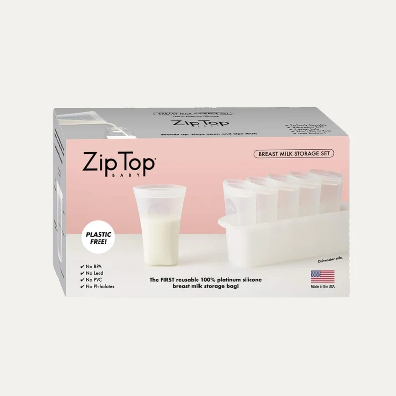 Reusable 100% Platinum Silicone Breast Milk Storage