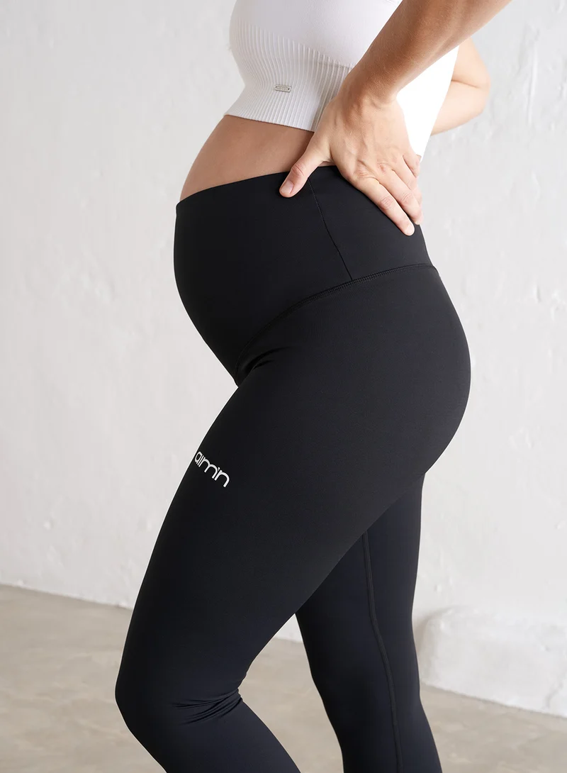 Black Aim High Maternity Tights