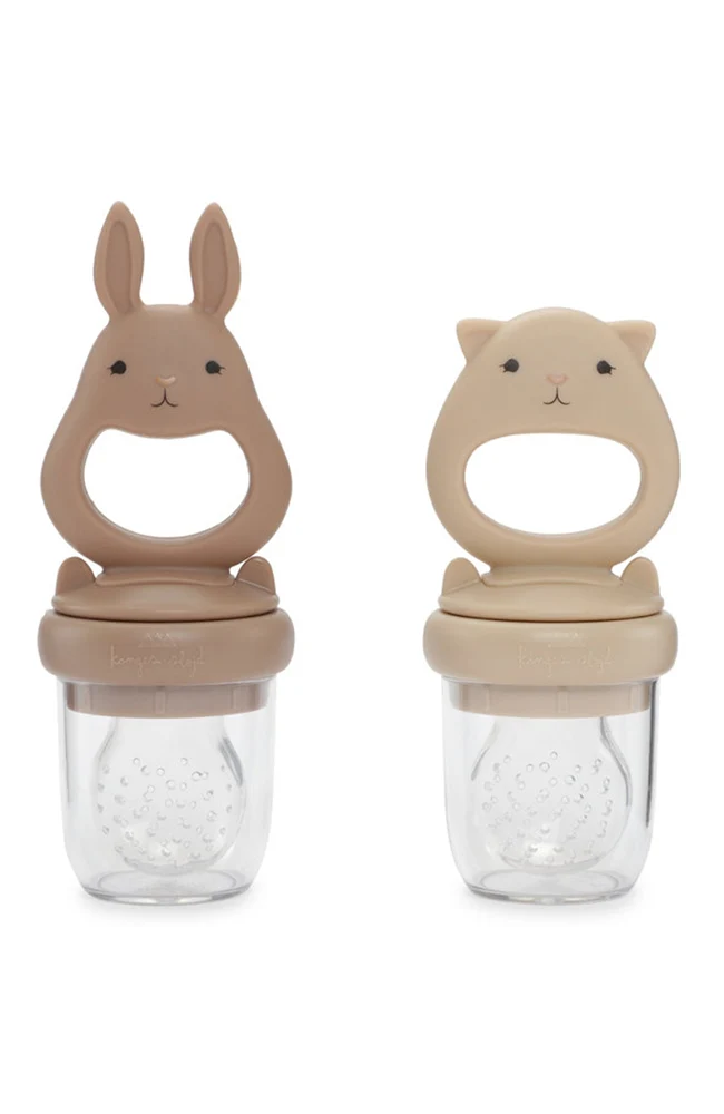 Fruit Feeding Pacifier Bunny - Bark/Shell