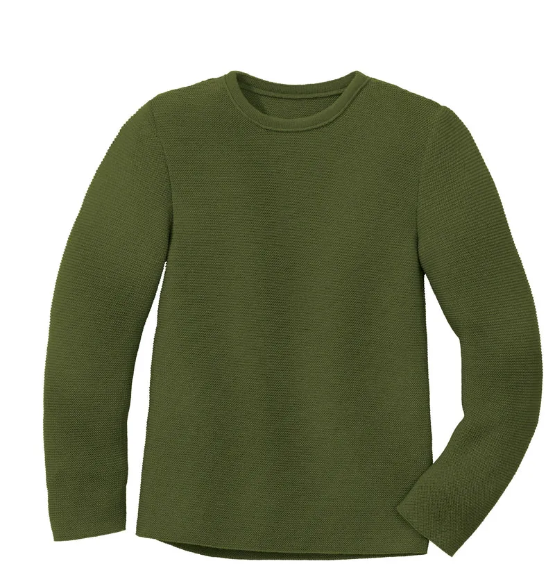 Disana - left-knit-pullover - olive