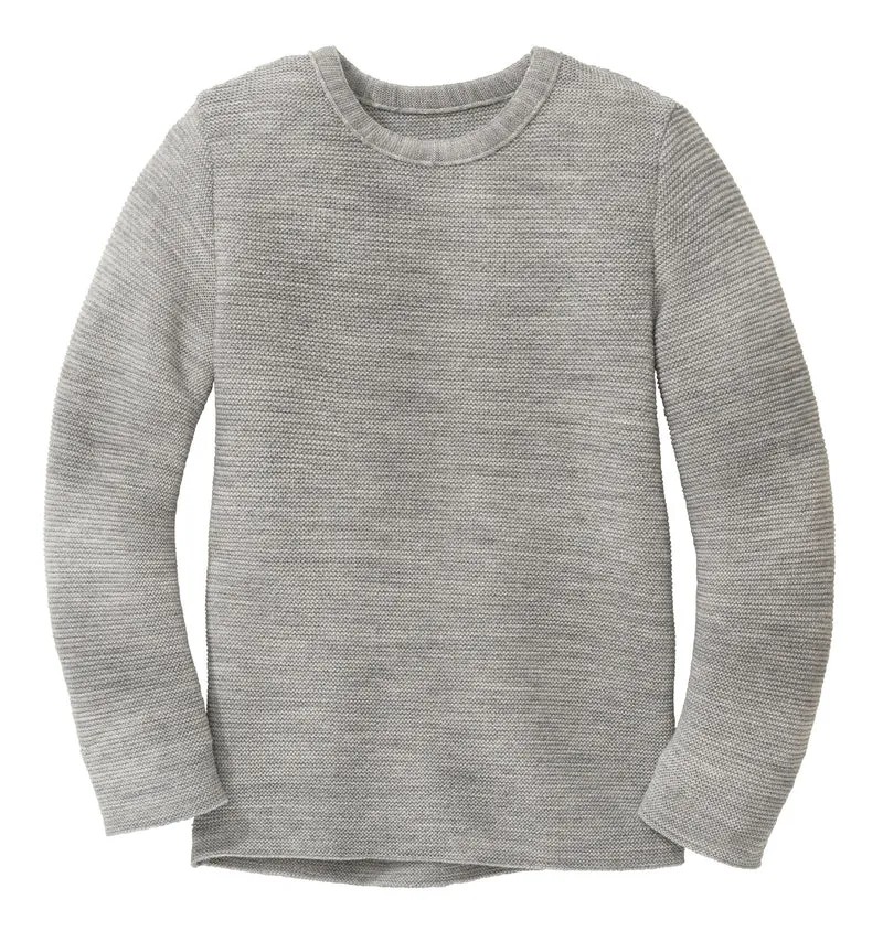 Disana - left-knit-pullover - grå
