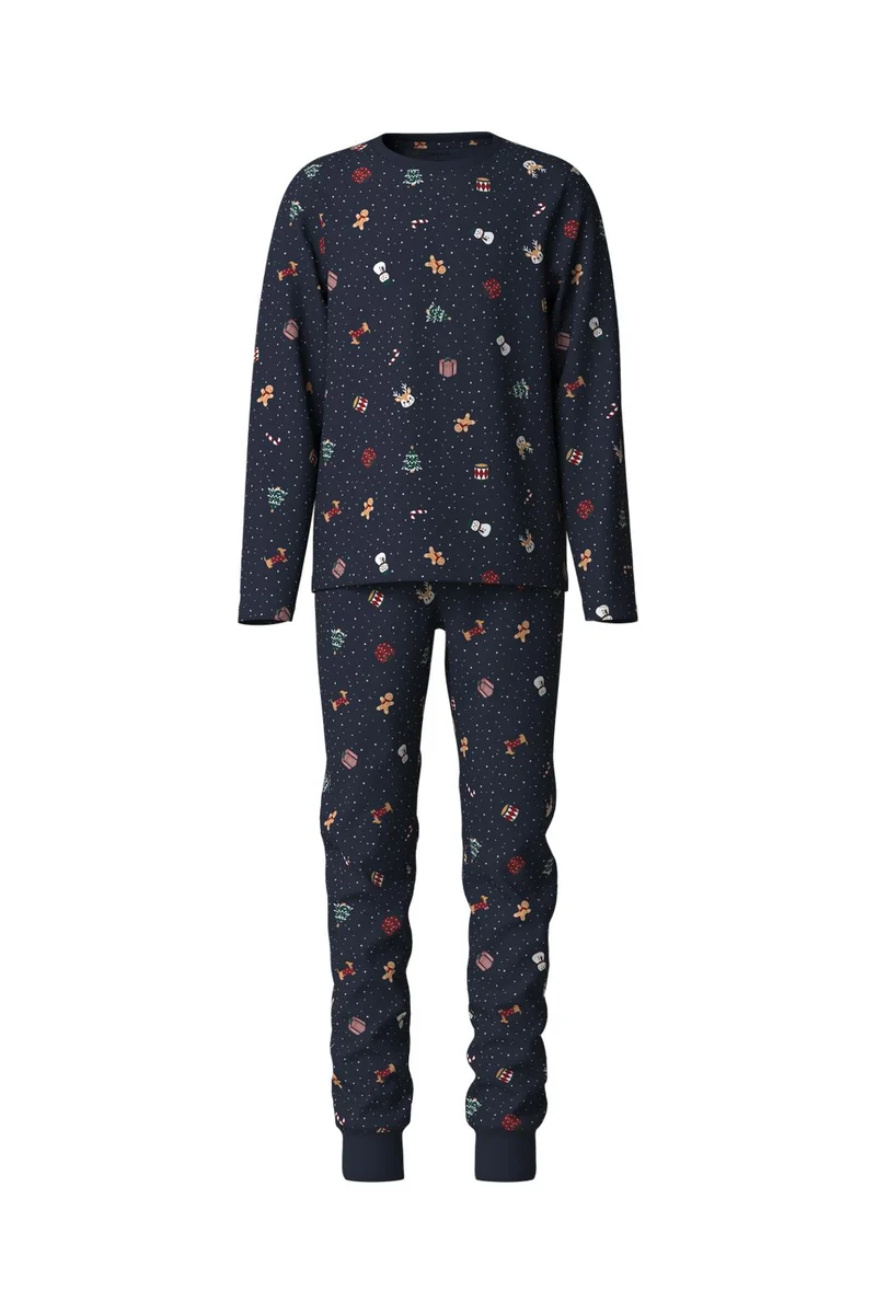 Name It - Nknvismas Ls Nightset - 5124789 Navy Blazer Christmas