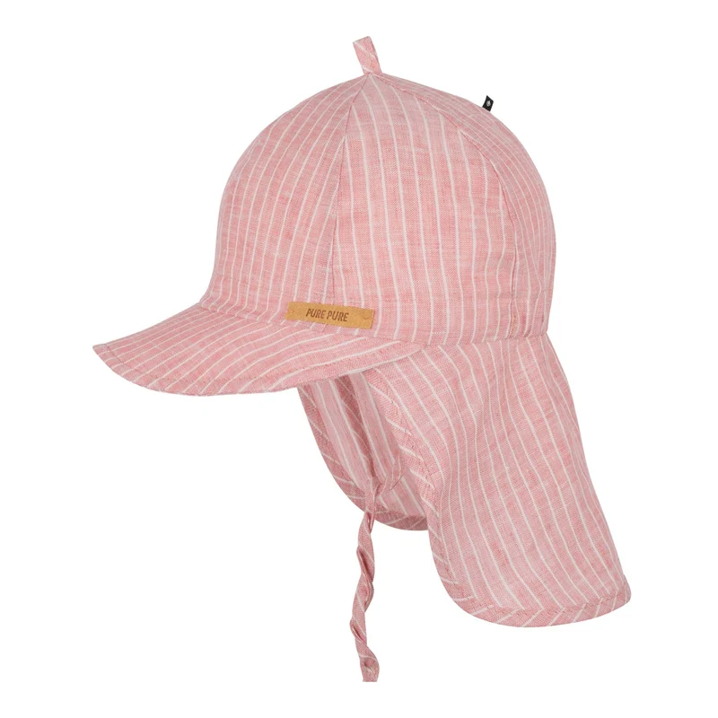 Pure Pure - solhat - legionær - mælkedreng stribet - rosa & natur
