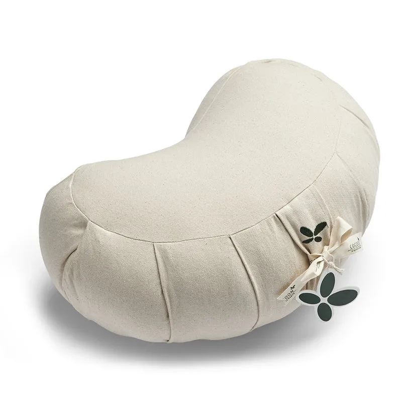 Cocoon - kapok halvmåne zafu meditationspude - natural