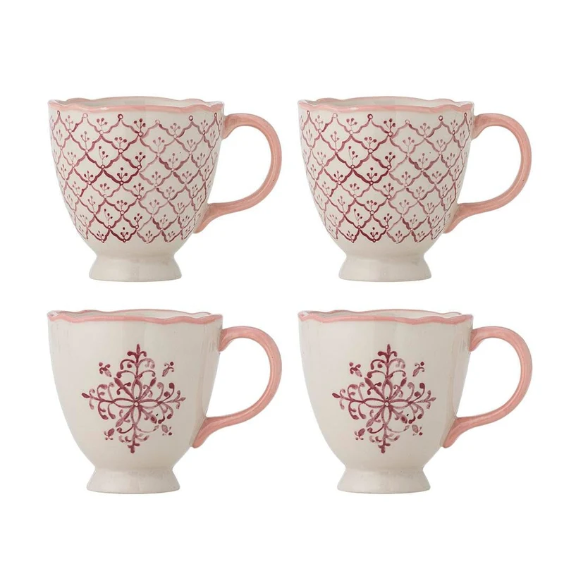 Bloomingville - Wonderland Krus, Rosa, StentøJ 82072930 - Rose
