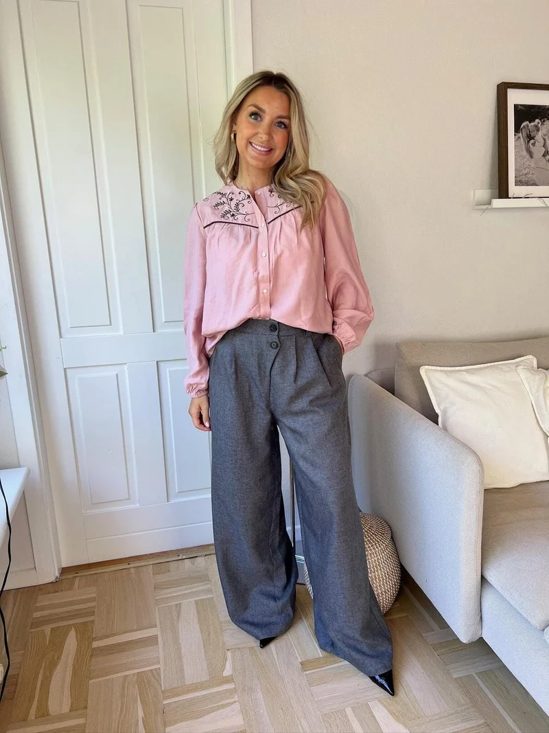 Dear Molly - Suit Pants Wide - Grey