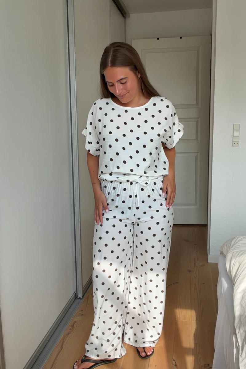 A-Bee - Delara Pants - White
