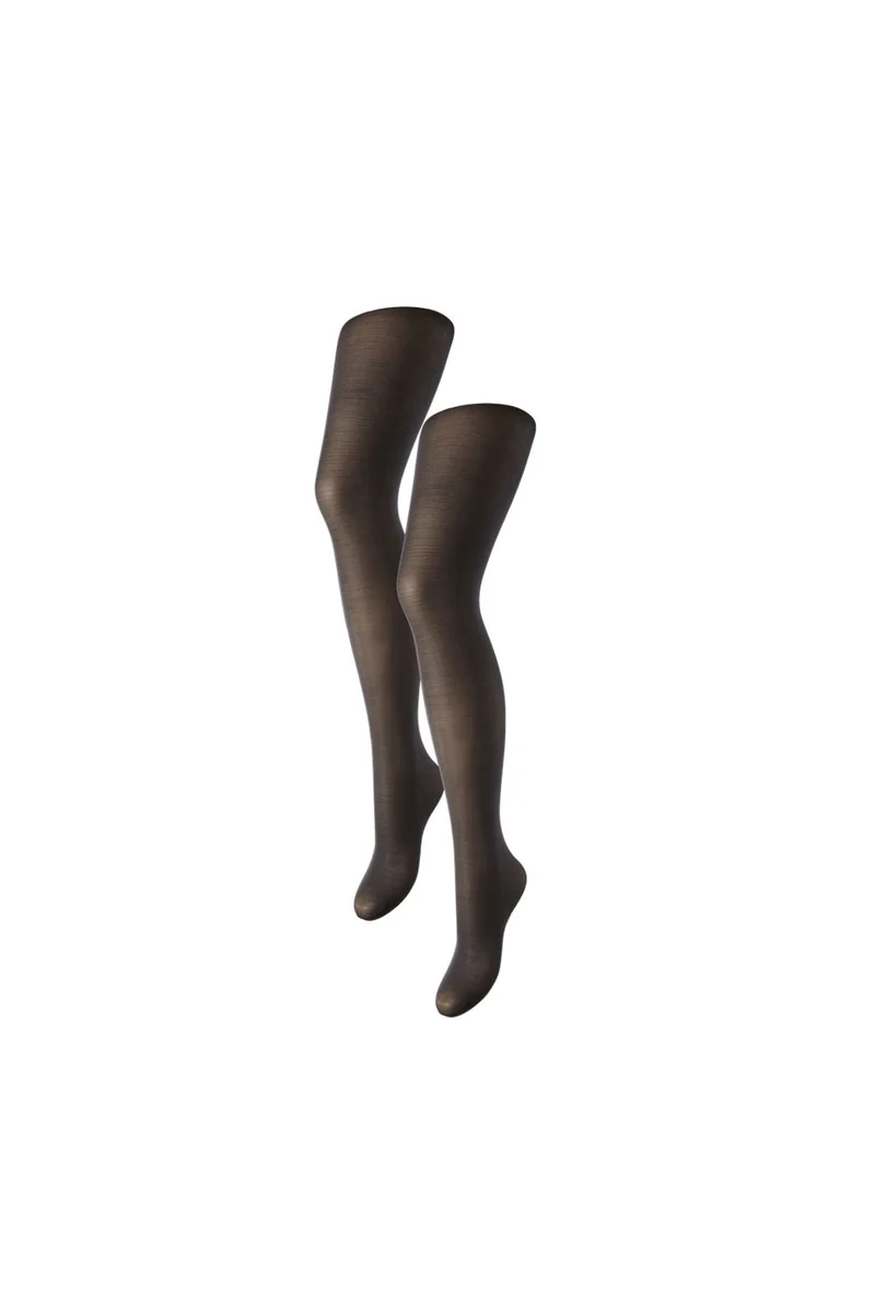 Pieces - PcNew Nikoline 2-Pack Strømpebukser - Sort