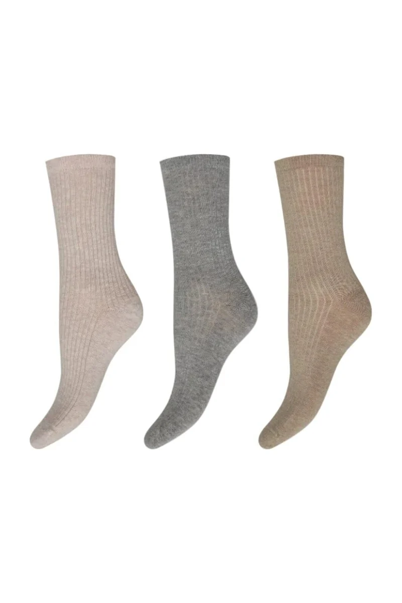 Decoy - 3-Pack Ankle Sock Cotton 20226-75 - 10094 - Multifarvet