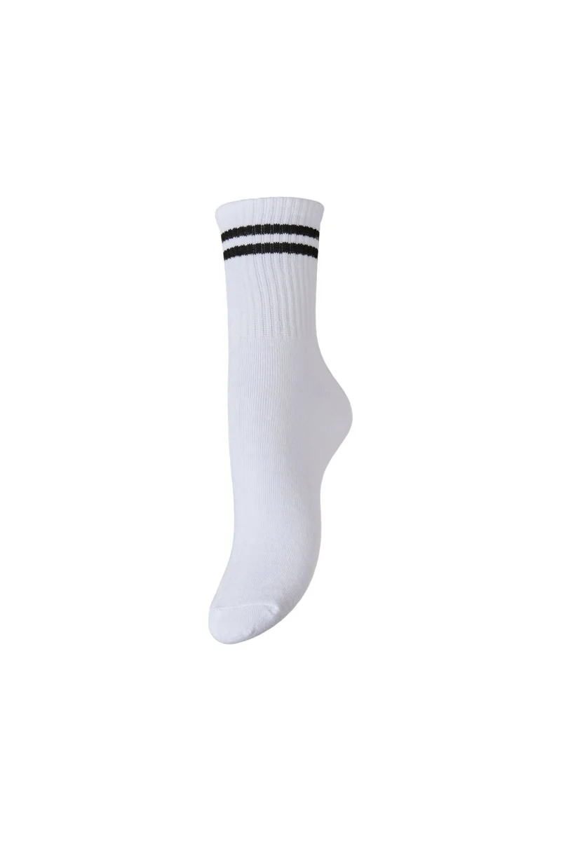 Pieces - Pcsabine Socks - 5051197 Bright White Black