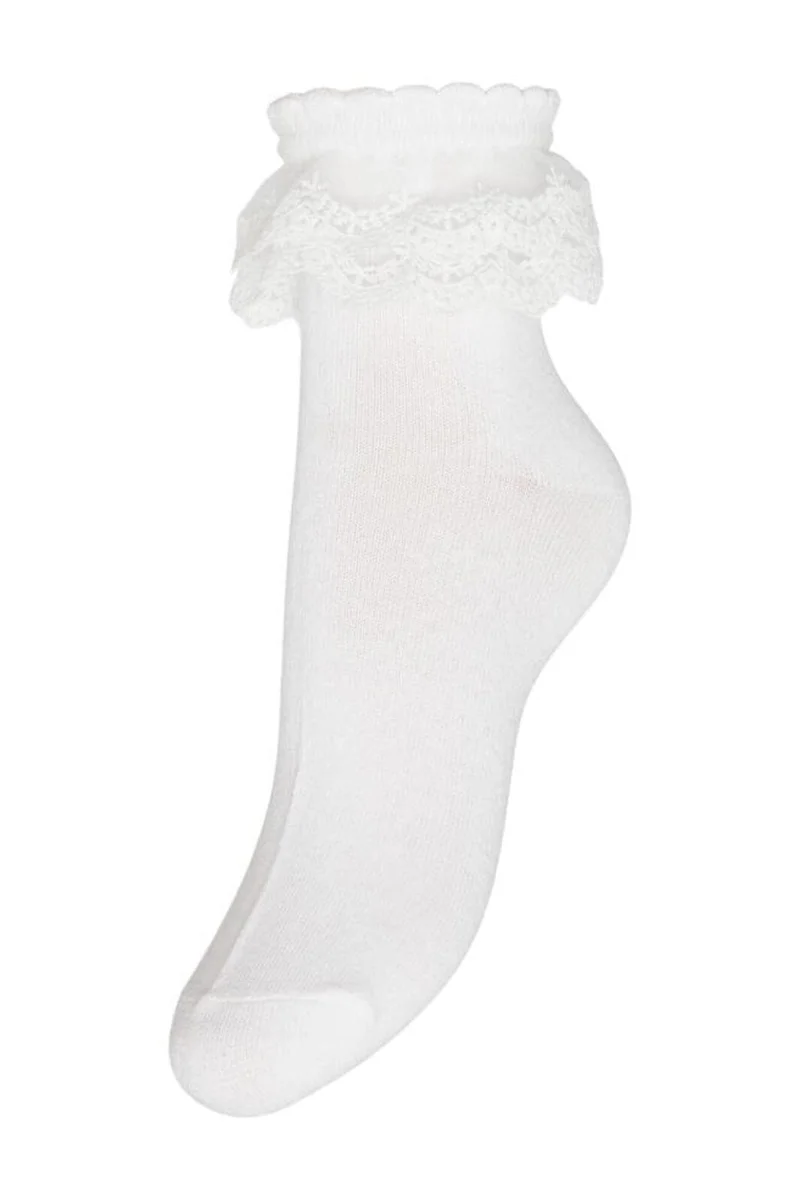 Pieces - Pcjoline Lace Sock - 4272990 Bright White Lace