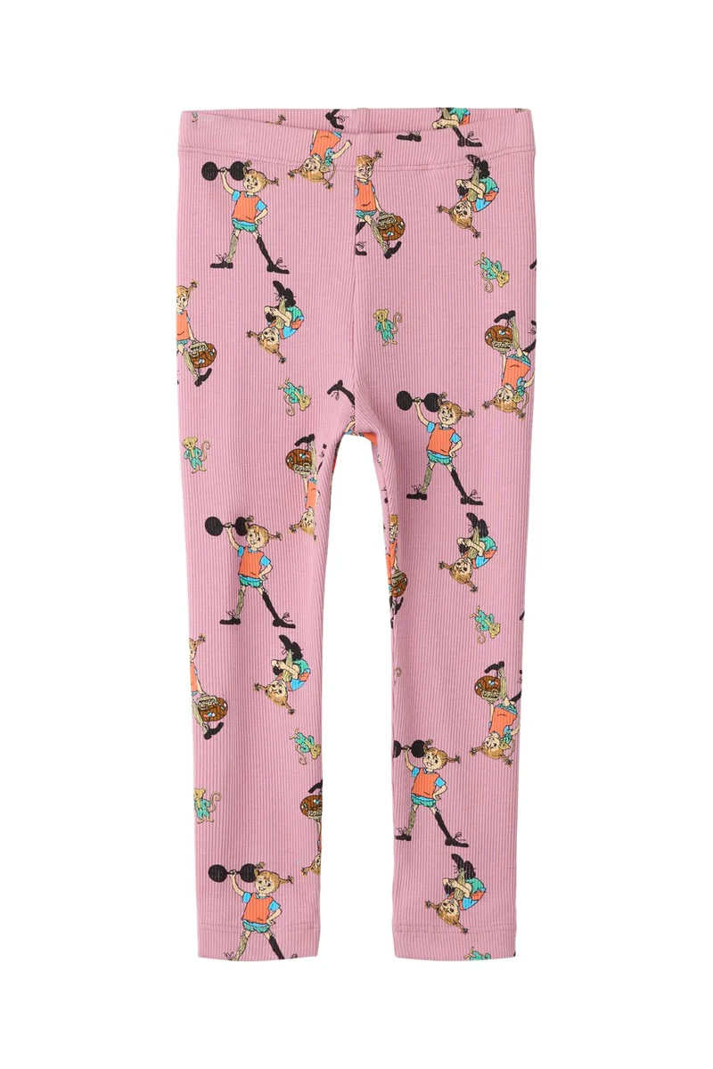 Name It - Nmfara Pippi Slim Legging Sky - 5133655 Lilas