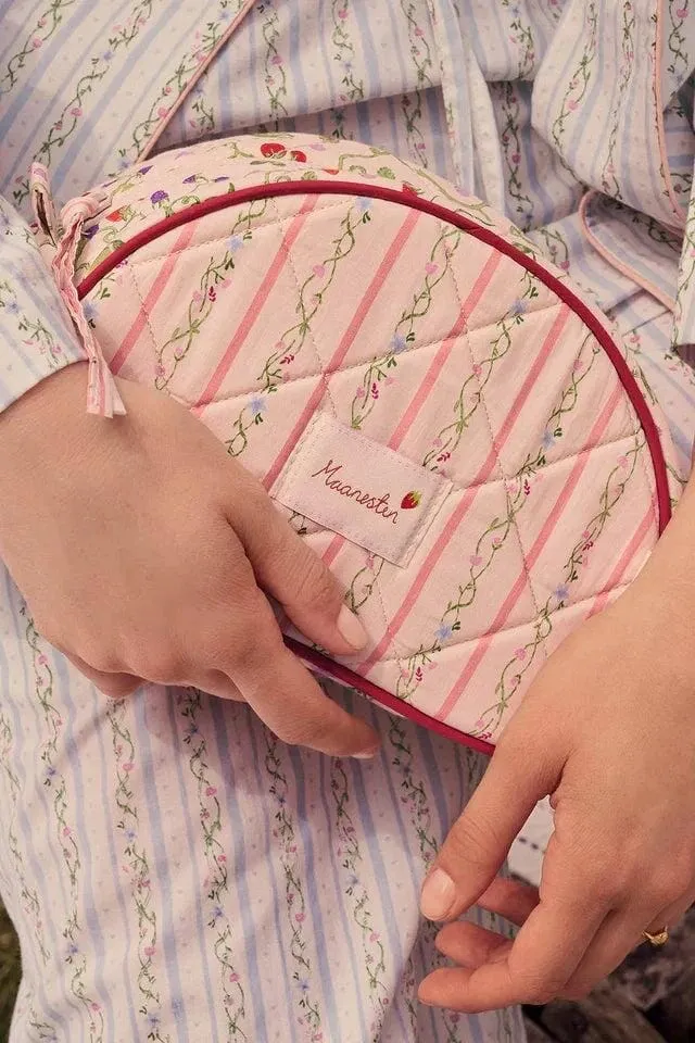 Maanesten - Makeup Bag Medium Summer Stripes Peach - 4113