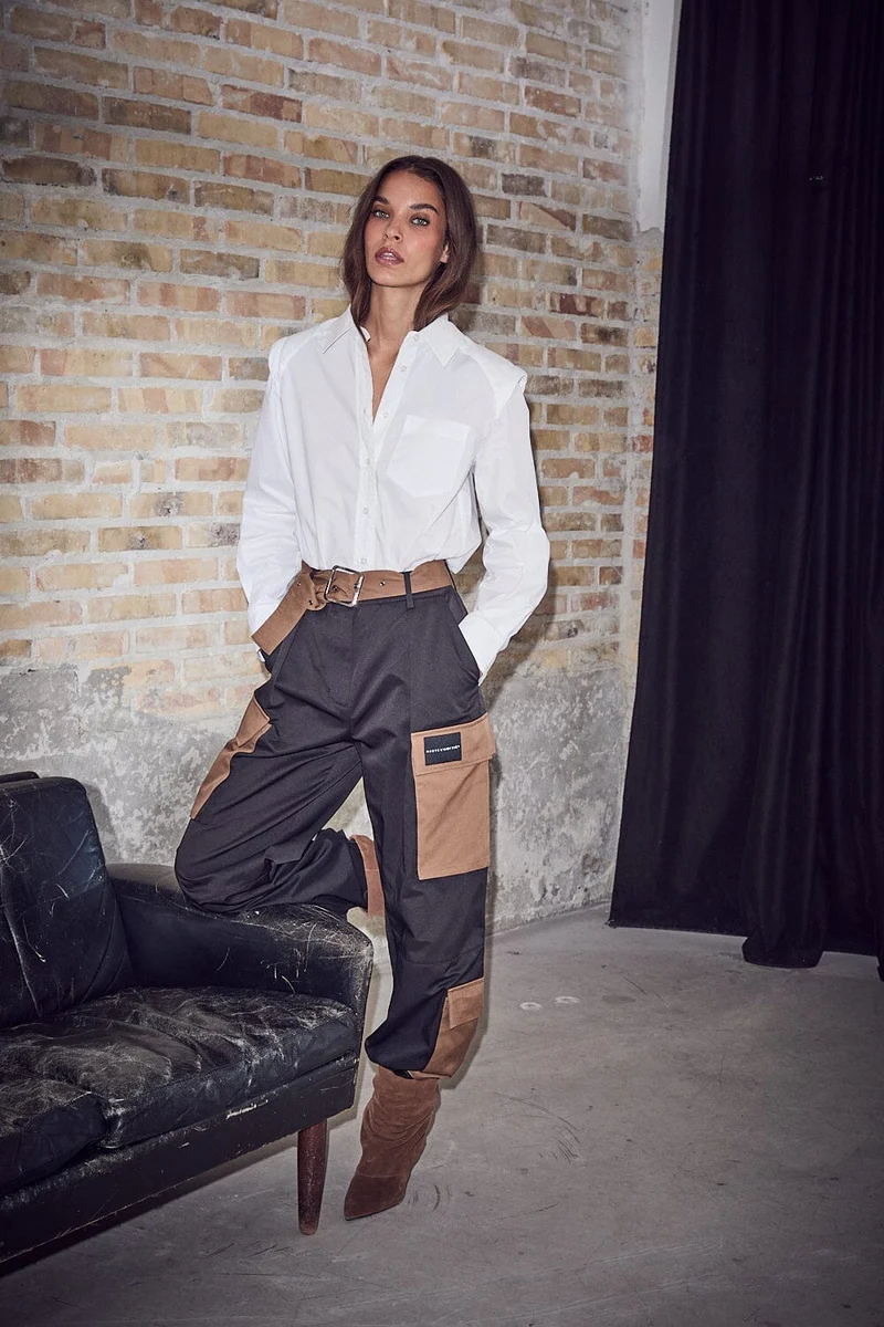 Haute L'Amitié - Rabi Mix Pocket Pant HL10836 - Dusty Mocca