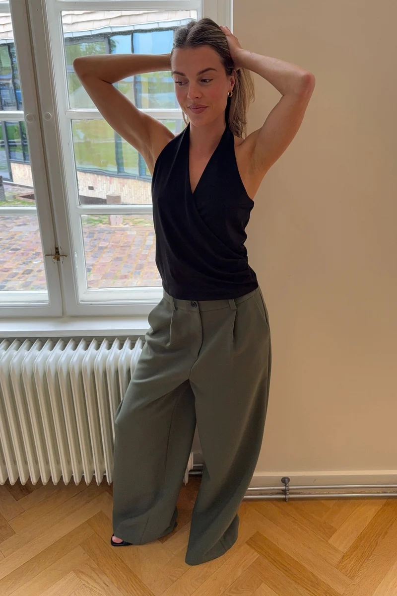 Modström - Galemd Wide Pants 58887 - 2201 - Army Dust