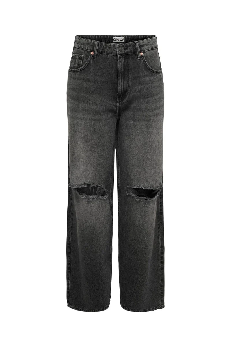 Only - Onlamber Lw Destroy Ovs Baggy Dot - 5016898 Washed Black