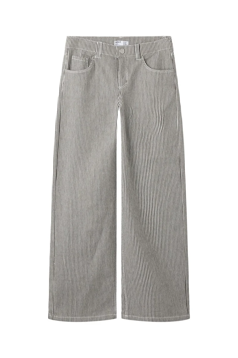 Name It - Nkfrose Wide Stripe Pants 2299-Yf - 5142223 White Delicioso