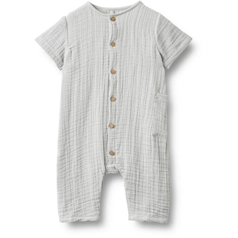 Wheat Light Blue Romper Alex