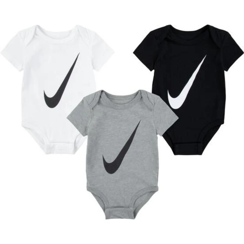 NIKE White Swoosh 3-Pakning S/S Body