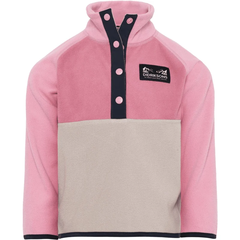 Didriksons Heather Pink Monte Kids Half Bu 5