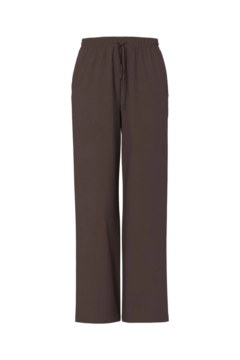 Pieces - Pcbosella Wide Pants - 5053515 Hot Fudge