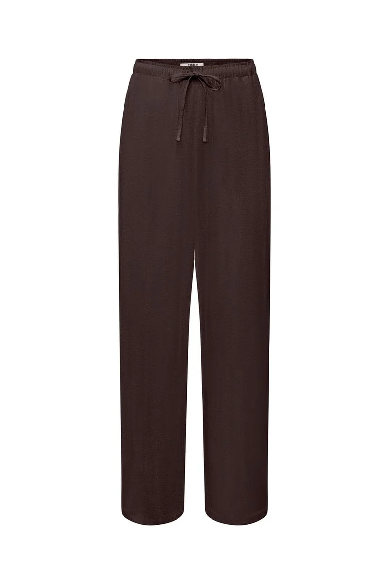Only - Onlsiesta Pull-Up Linen Bl - 5085636 Black Coffee