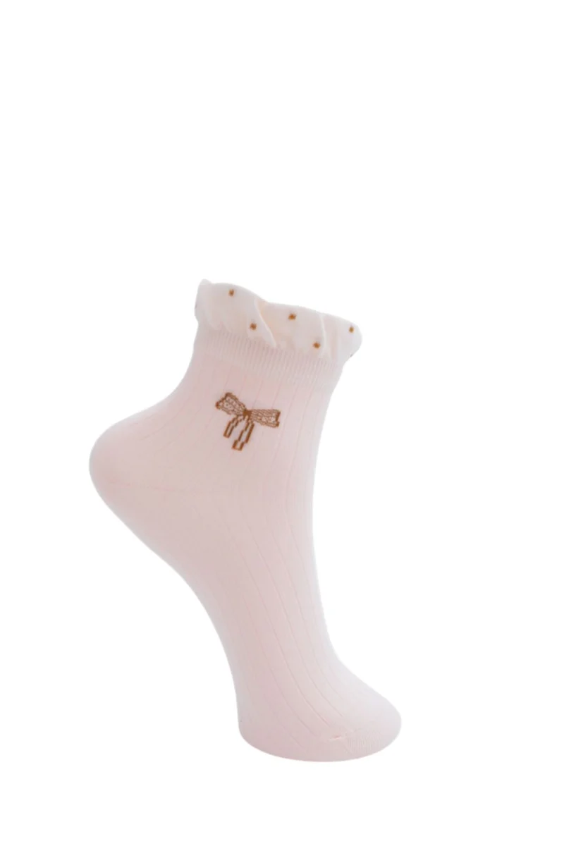 Black Colour - Bcbowan Anclet Sock 8540 - Rose