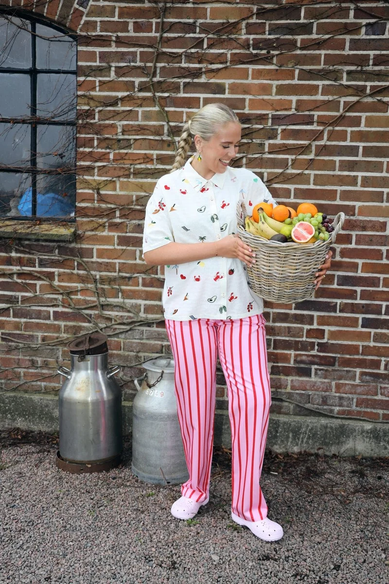 Molly&My x Caroline Dan - Candy Pant - Printed Stripes