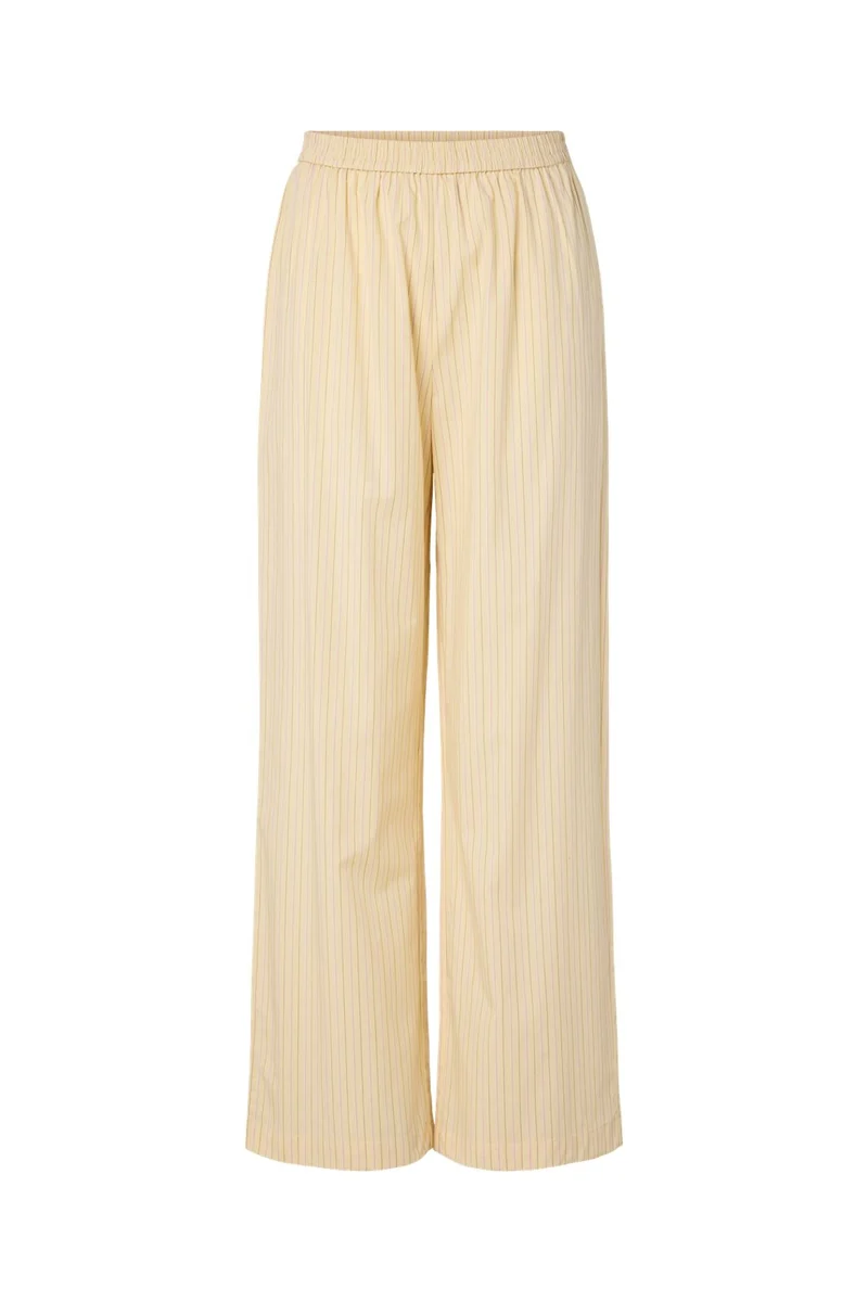 Pieces - Pcapril Wide Pants Pp - 5041130 French Vanilla Pink