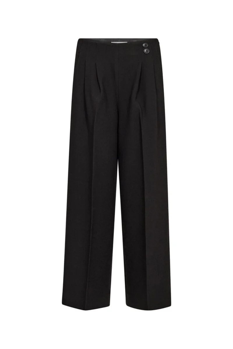 Co´Couture - Acilecc Pleat Pant 41225 - 96 - Black