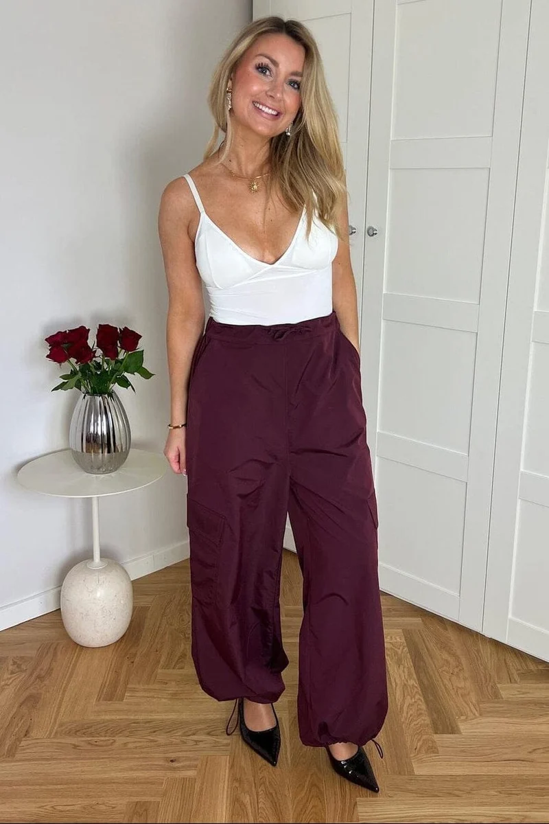 Dear Molly - Cargo Pants Ch161305c - Bordeaux