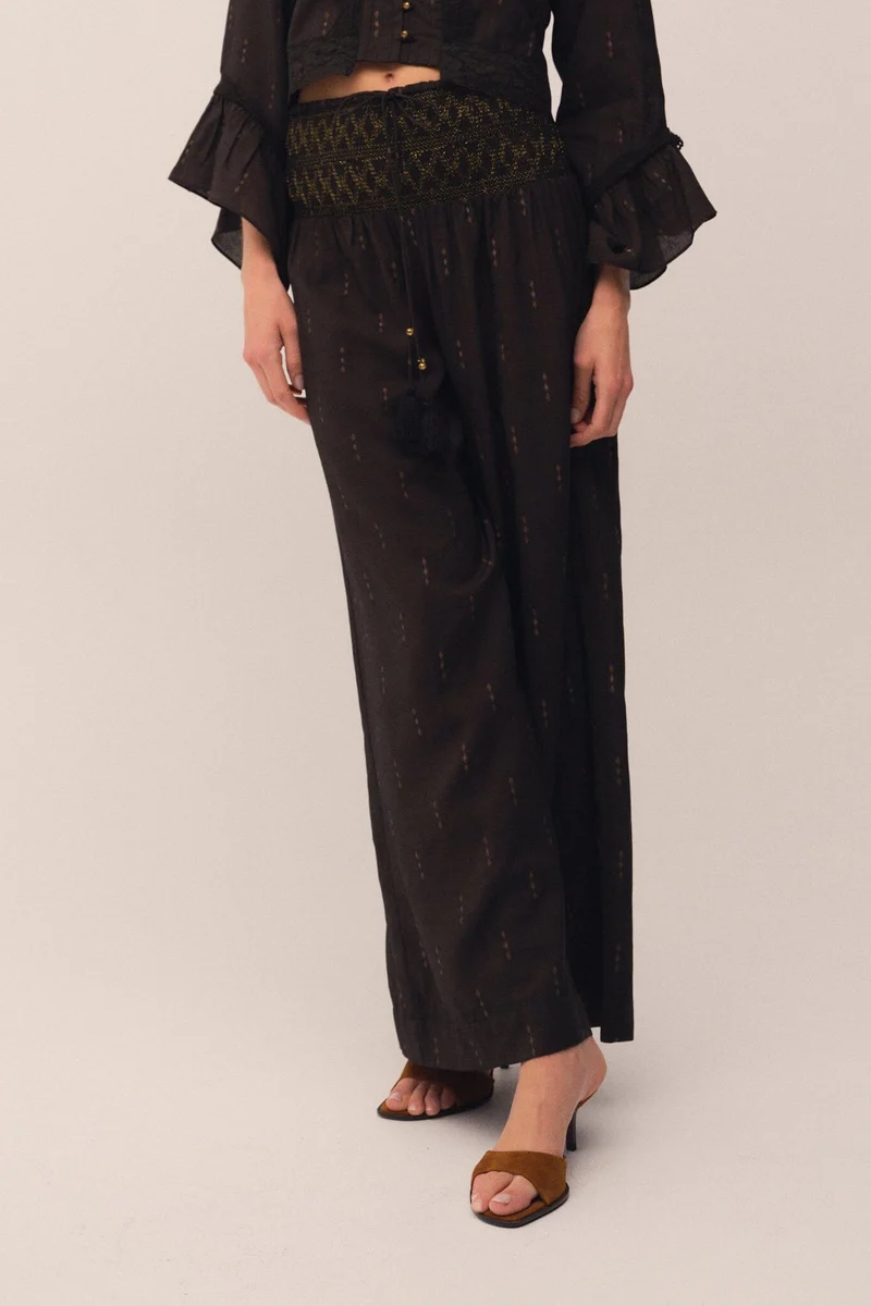 Gossia - Clarigo Harem Pants G2885 - Black Mix