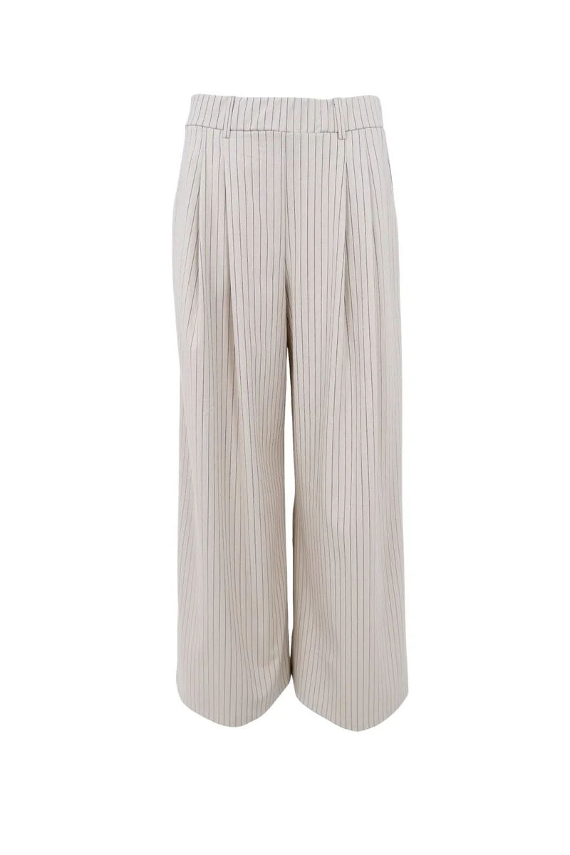 Black Colour - Bcmilano Wideleg Pant 41110 - Kit Stripe