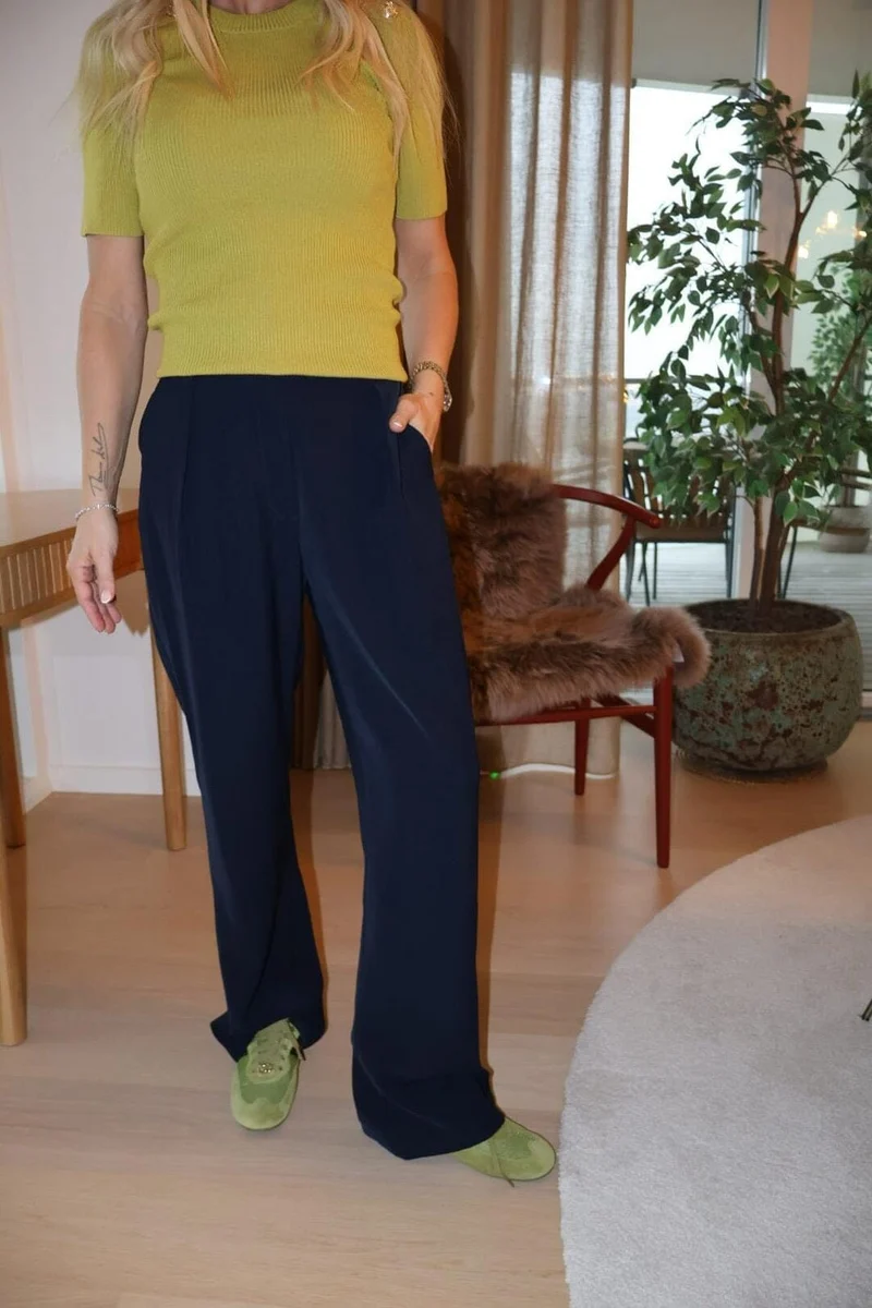 Valentin Studio - Pretty Pants Wide 163193 - 141 - Navy