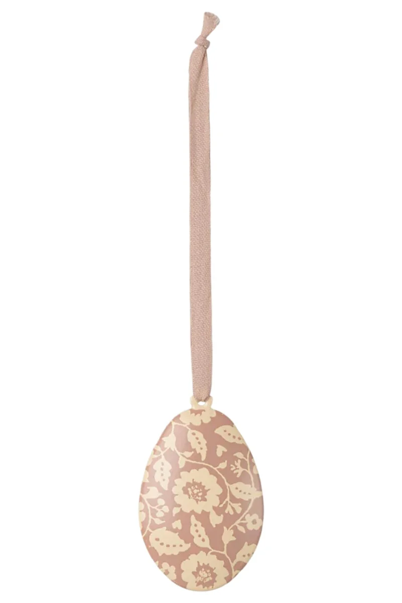 Maileg - Påskeæg Ophæng, Blomster - Mørk Pudder - Onesize