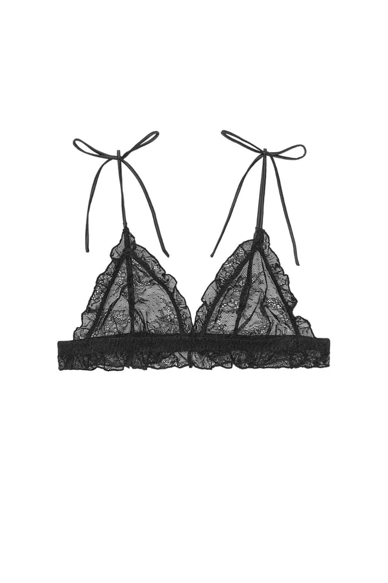 Rotate - Unpadded Triangle Bralette 116385100 - 100 Black