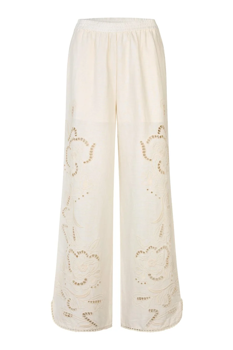 Second Female - Vilea Trousers 60818 - 1015 Eggnog