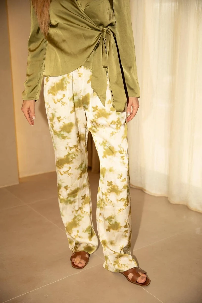 Valentin Studio - Comfy Fade Pants 169193 - 257 - White/Green