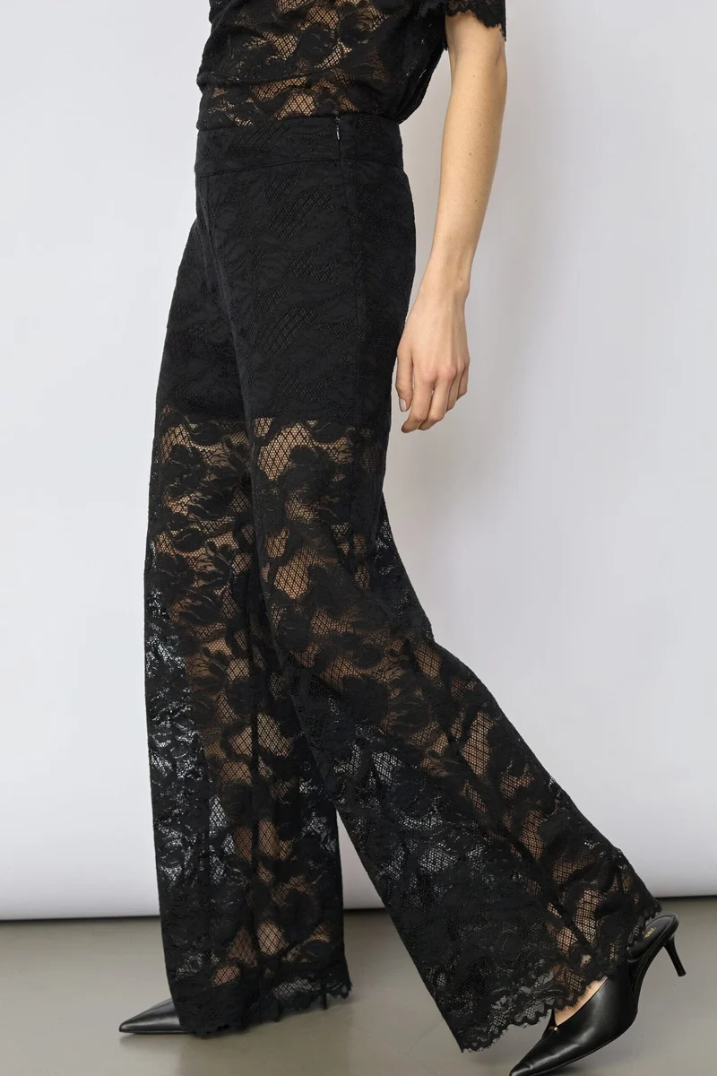 Co´Couture - Lannycc Lace Pant 41155 - 96 - Black