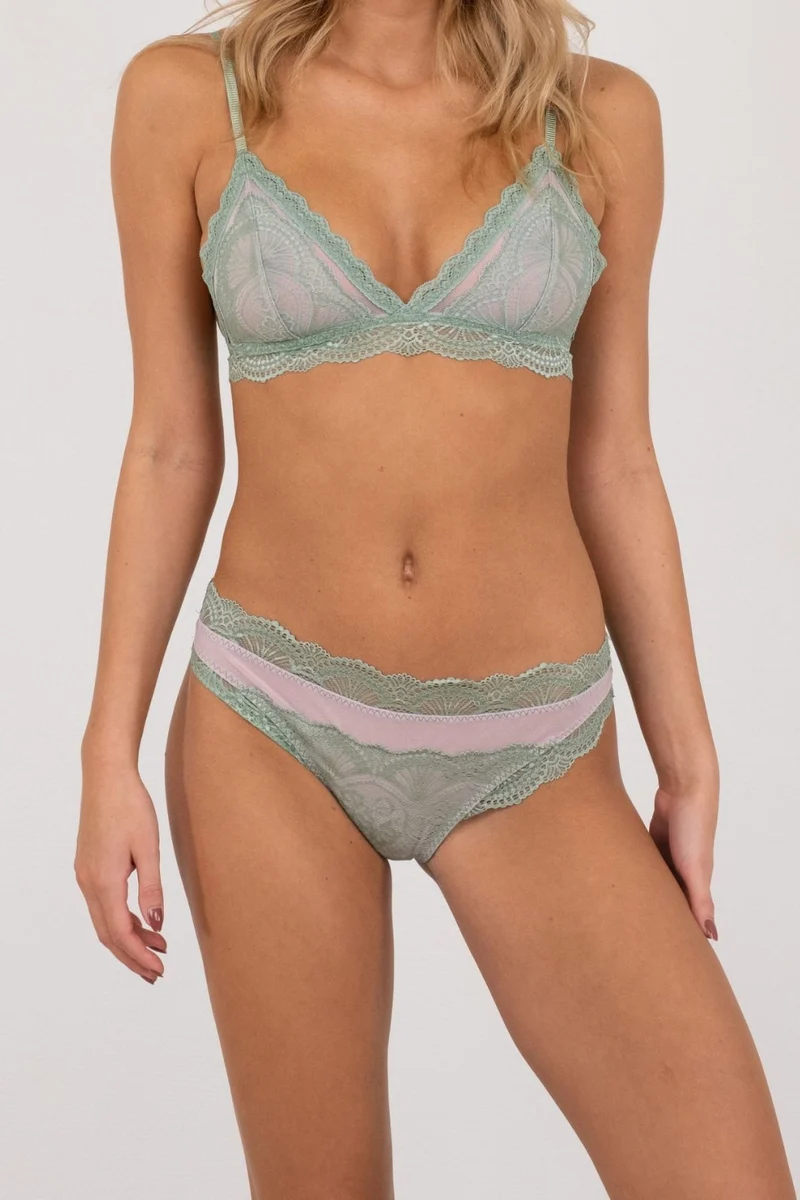 Neo Noir - Skin Berry Bra - Soft Green