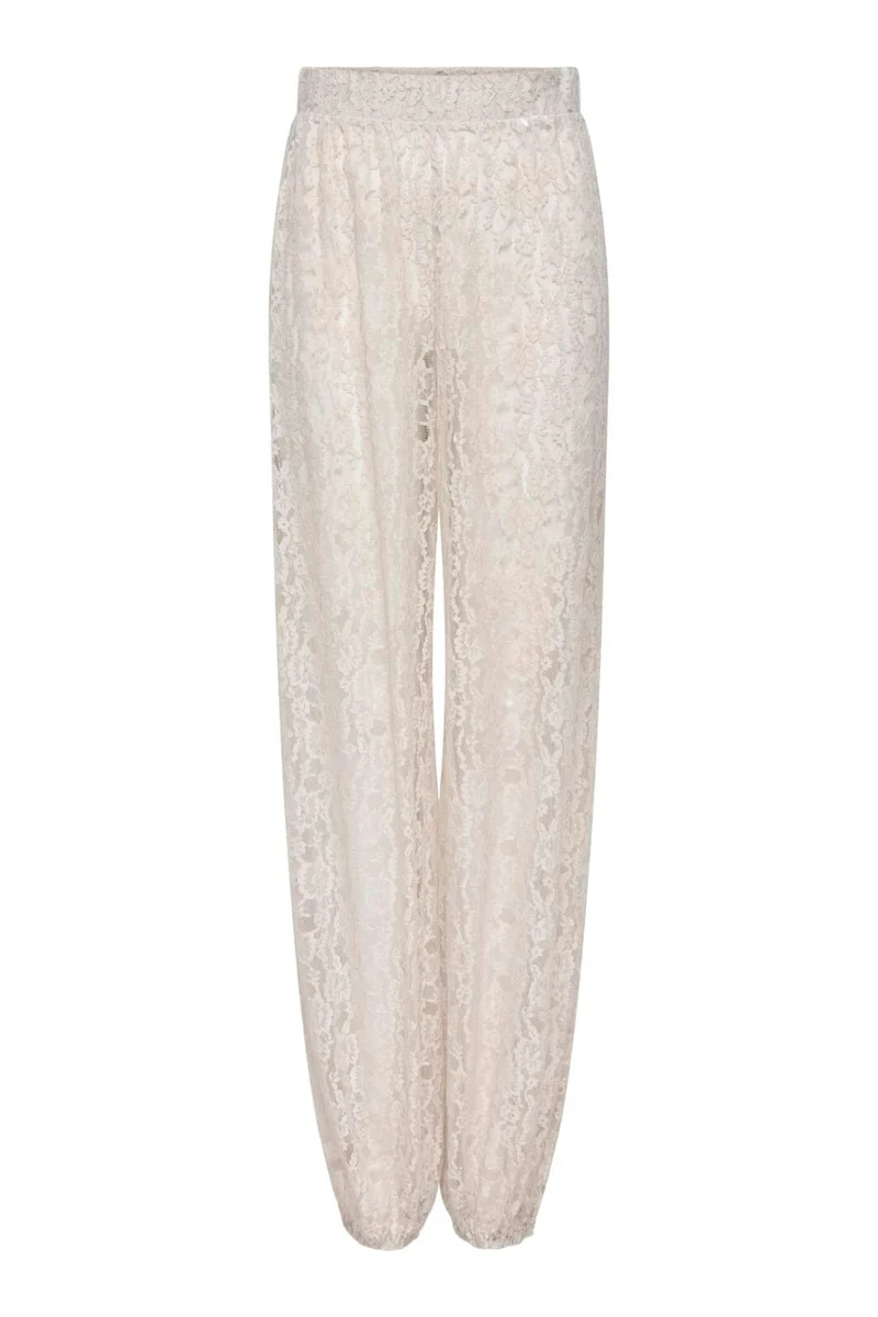 Only - Onlbea Lace Balloon Pants - 5109149 Pumice Stone