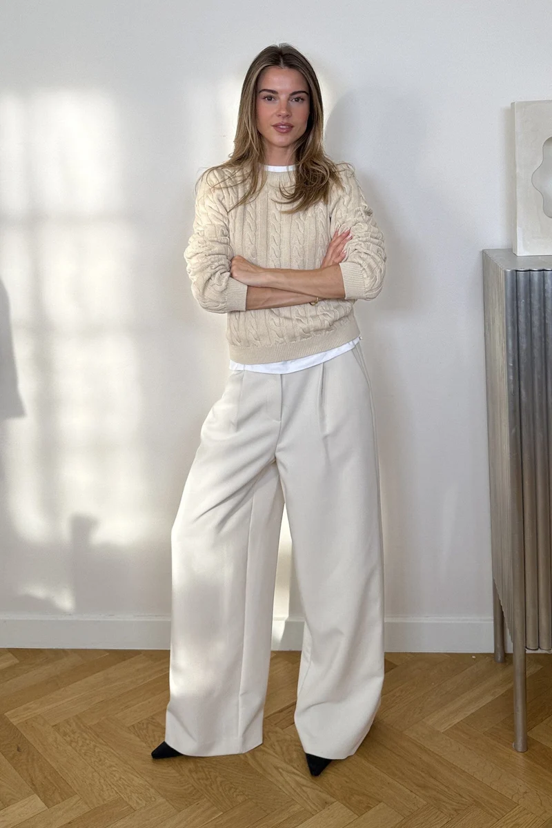 Modström - Galemd Wide Pants 58887 - 15 - Moonbeam